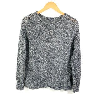 VINCE Heathered Long Sleeve Chunky Knit Sweater F4